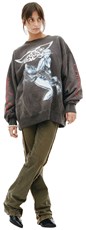 Saint Michael Sorayama x Saint Michael graphic print sweatshirt 206082